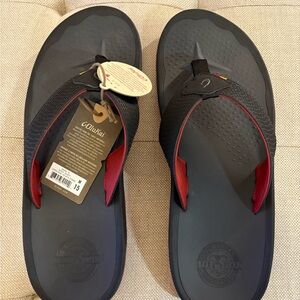 NWT Men’s Olukai Imaka Life Guard sandals size 15